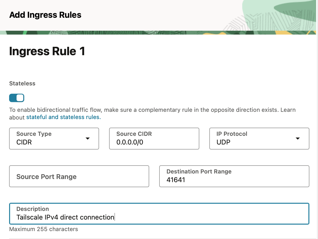 oci-ingress-rule-tailscale