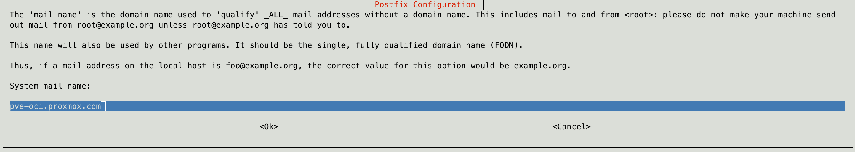 Postfix Configuration 2